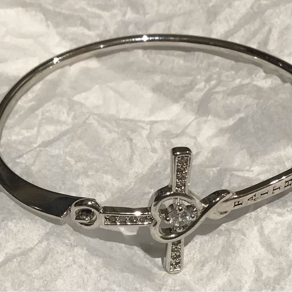 Infinity Love Heart Cross Bracelet with Faith